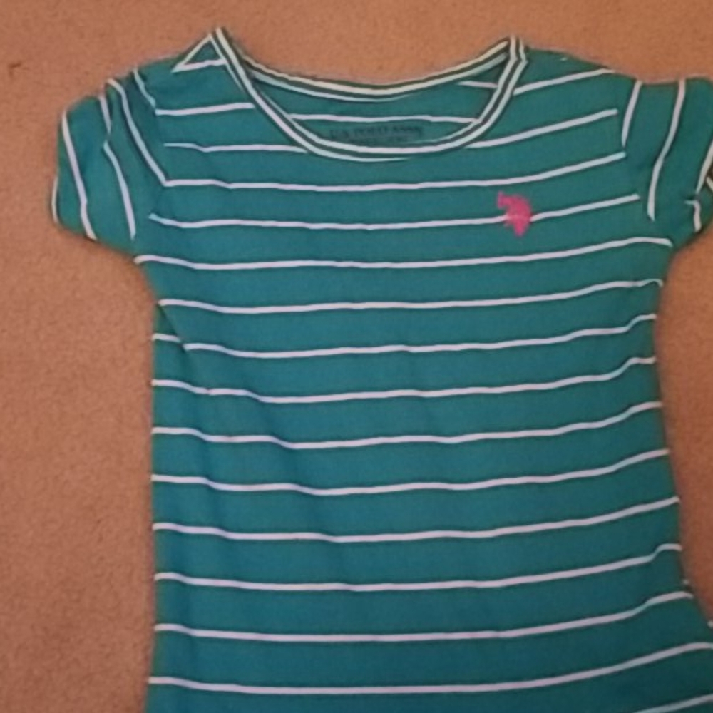 Girls Striped Polo Assn. Tshirt